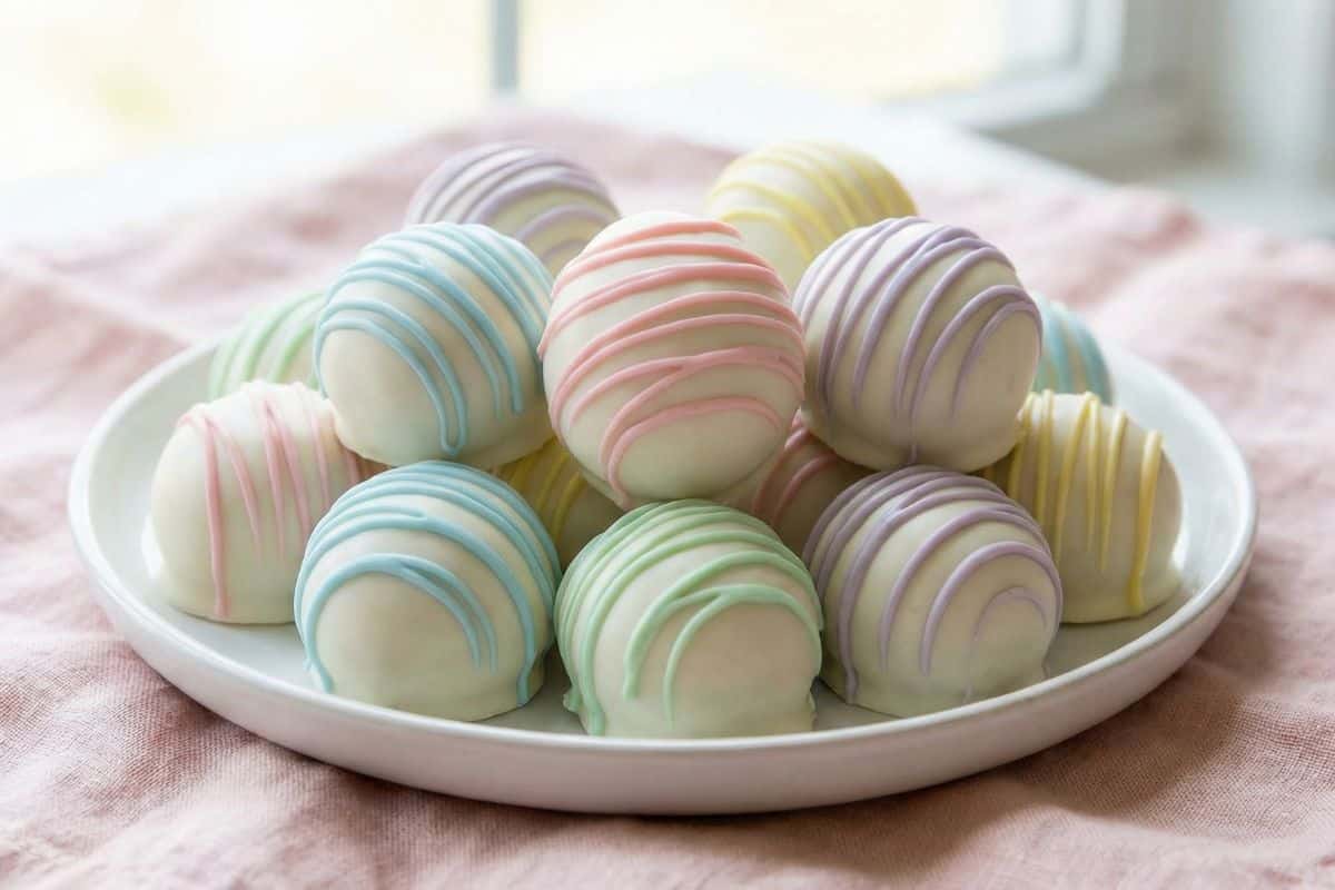 No Bake Easter Egg Oreo Balls