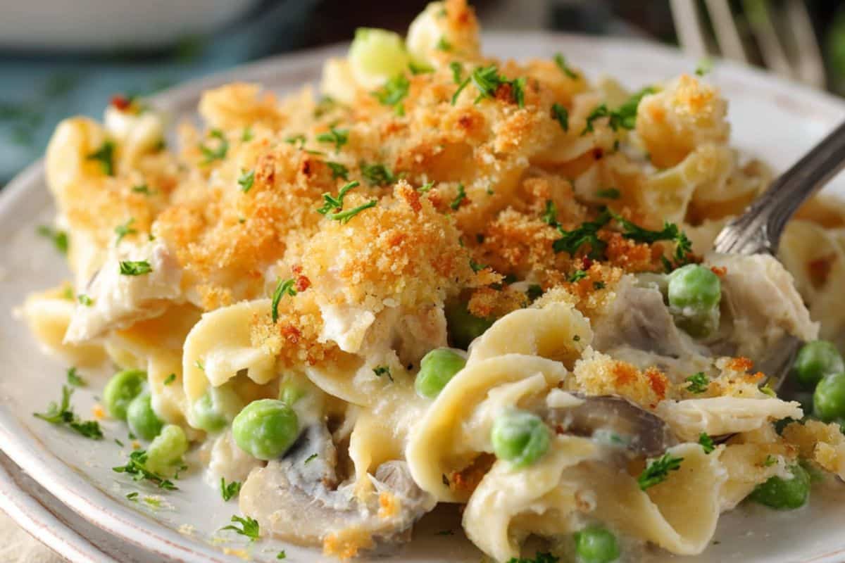 Tuna Noodle Casserole (Easy, Creamy & Made From Scratch)