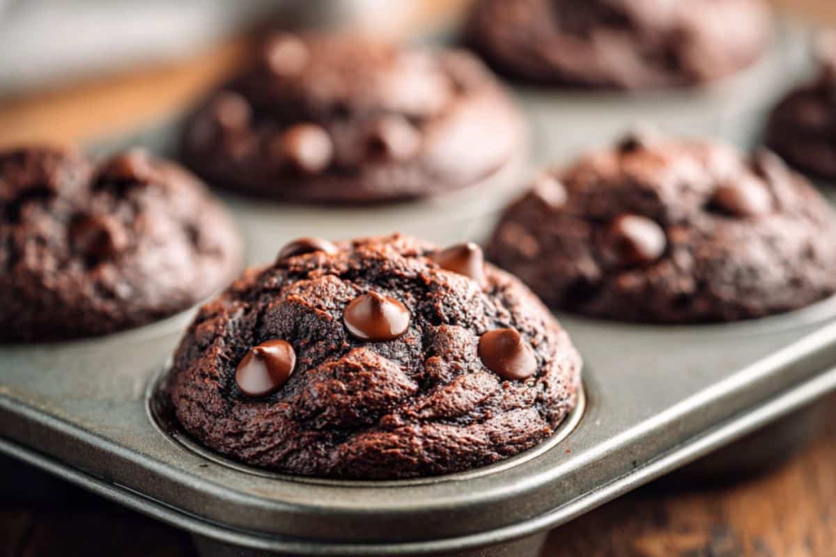 The Best Double Chocolate Zucchini Muffins – One Bowl Recipe